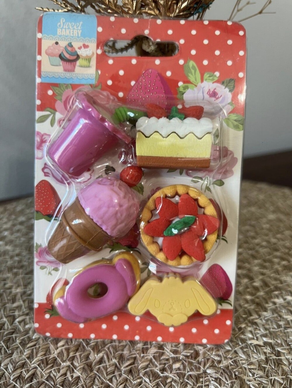 Japanese-Style Kawaii 3D Eraser Set – Sweet Bakery Desserts.